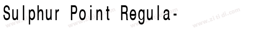 Sulphur Point Regula字体转换